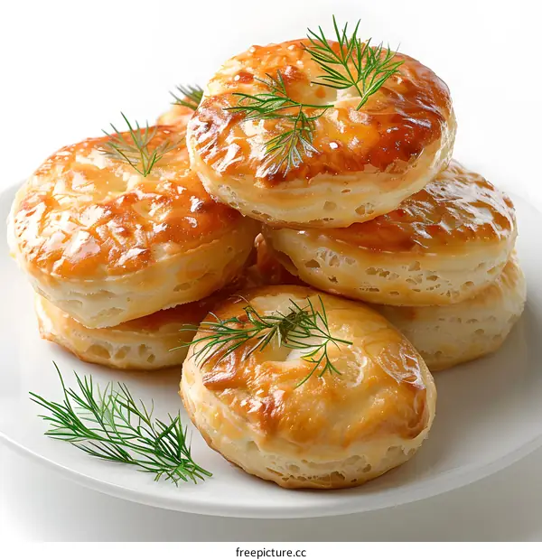 Mini Chicken Pot Pies on a Plate