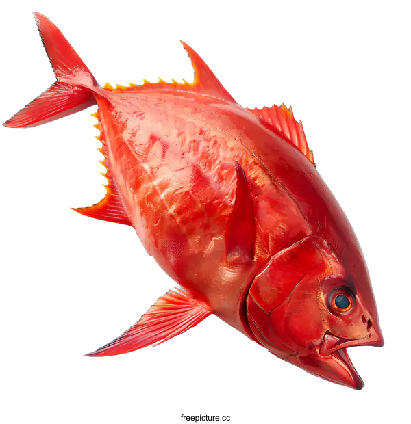 [Transparent Background PNG]Fresh Red Fish on White Background