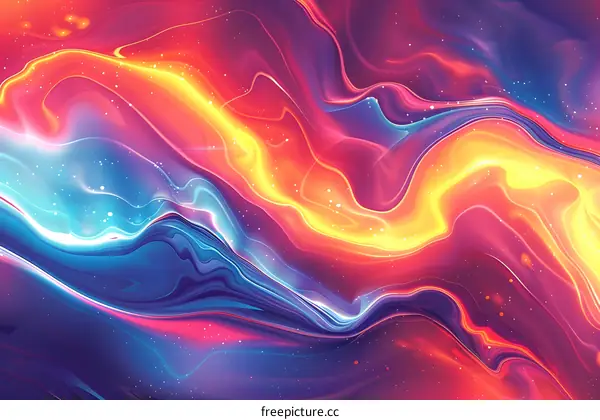 Colorful liquid art