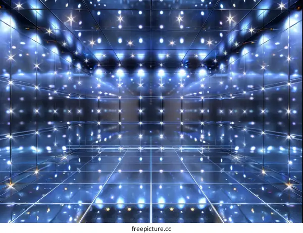 Bright Blue and White Room