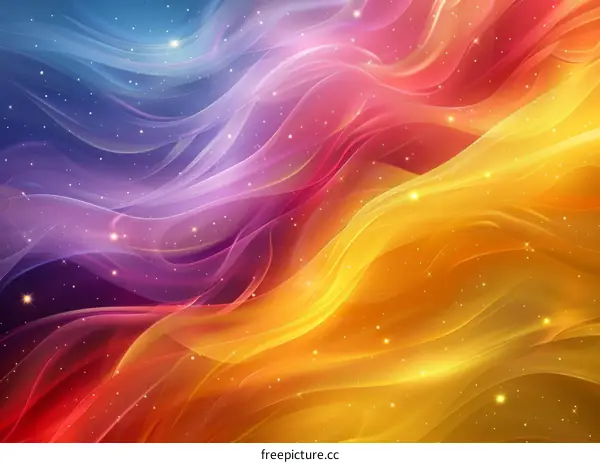 Cosmic Nebula: A Symphony of Colors and Starlight