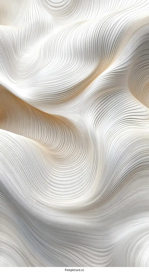 Abstract Design of White Rippled Lines