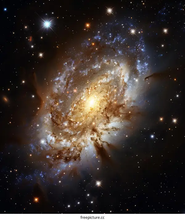 Cosmic Nebula: A Starry Galaxy