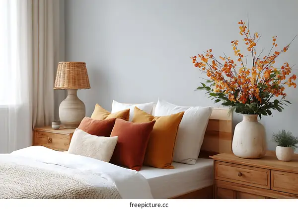 Cozy Bedroom Interior Design with Warm Colors