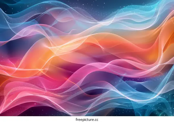 Vibrant Wavy Abstract Art Background Design