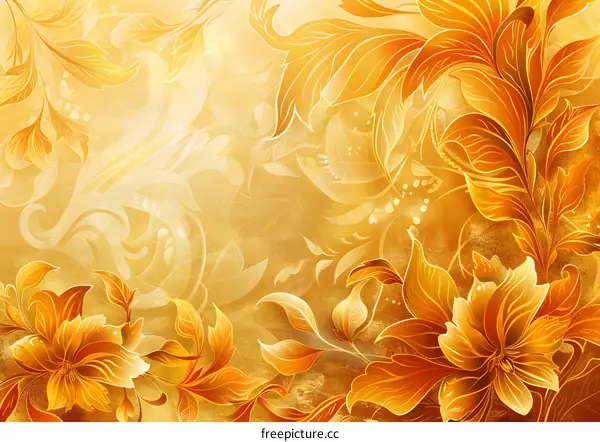 Golden flowers