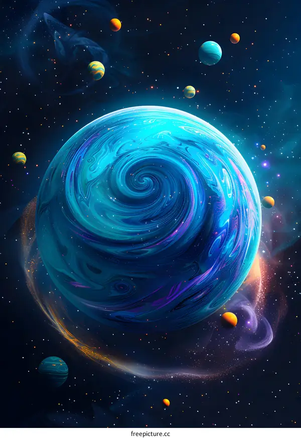 Cosmic Swirl Planet