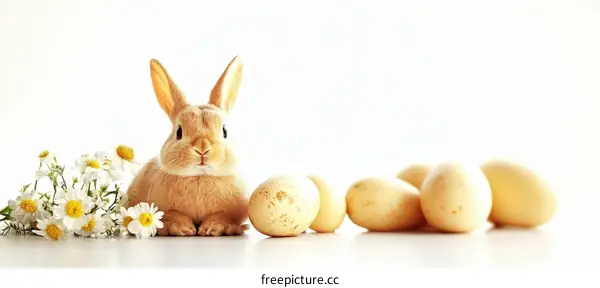 Easter Bunny with Eggs and Potatoes