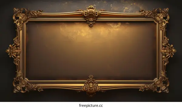 ornate gold gilded picture frame