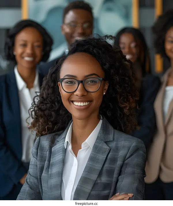 Group of successful business people in a meeting