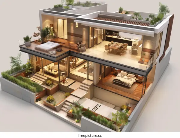 Modern House Interior Design in Stunning 3D Render