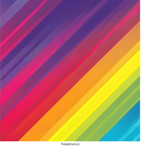 Abstract Colorful Diagonal Stripes Background