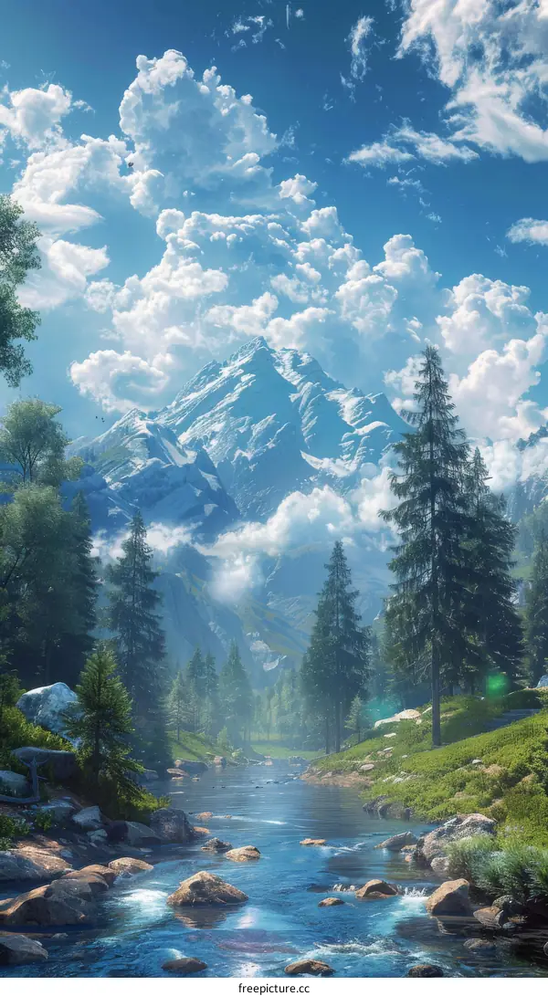 Monumental Mountain Landscape