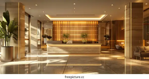 Modern Luxury Hotel Lobby Interior Design