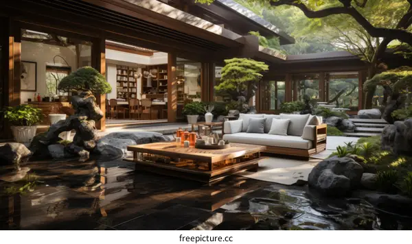 Courtyard with a modern twist