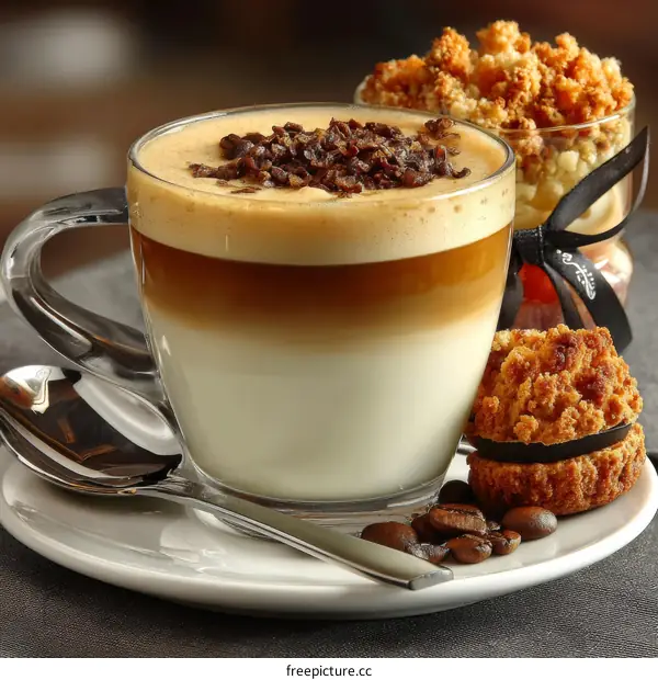 Delicious Coffee and Dessert Trio