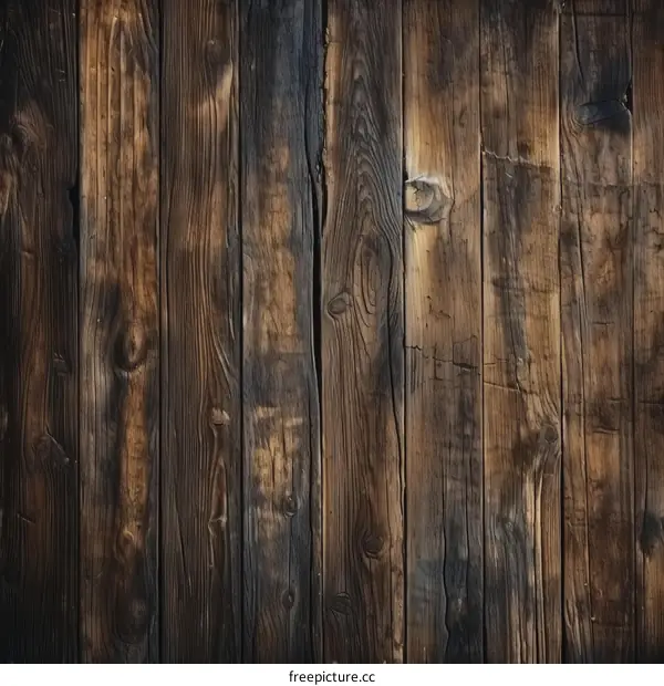 Weathered Wooden Fence Plank Background