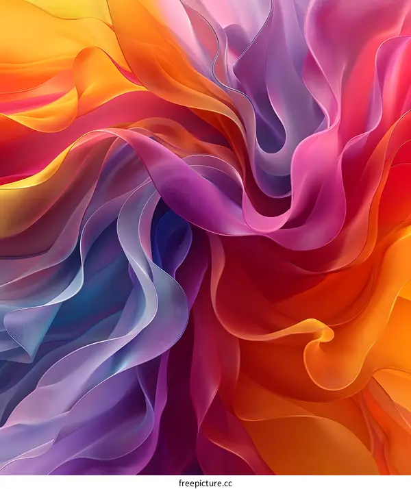 Abstract Colorful Wavy Background