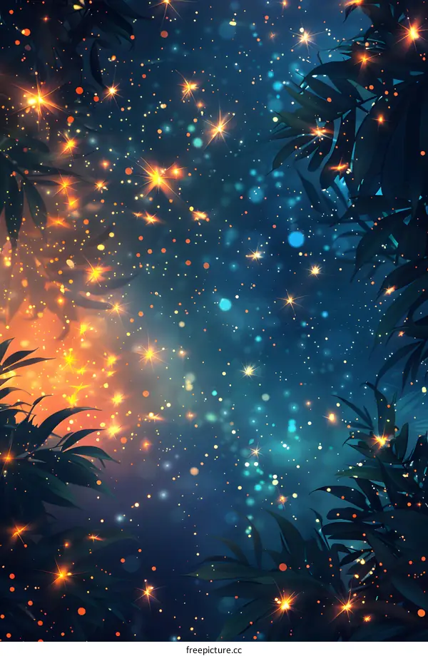 Beautiful and fantastic starry sky