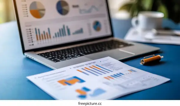 Business Data Analysis Documents on Desk