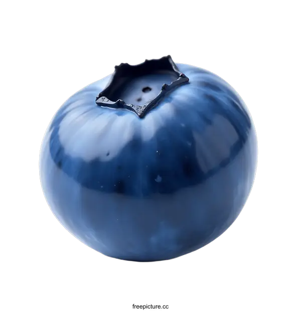 [Transparent Background PNG]Single Blueberry on transparent background