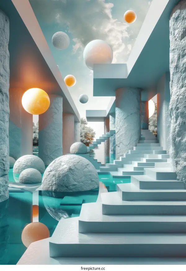 Surreal Architectural Imagination and Exploration