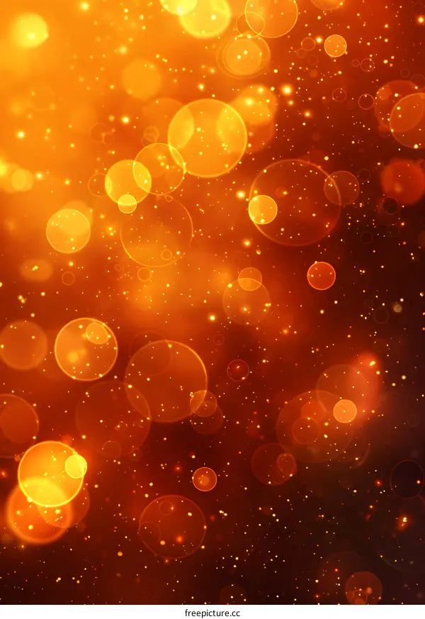 Golden bokeh background