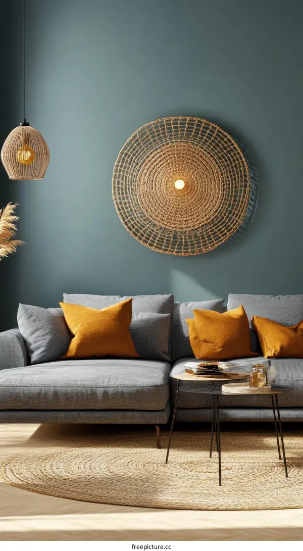 Modern Living Room Interior Design with Natural Elements