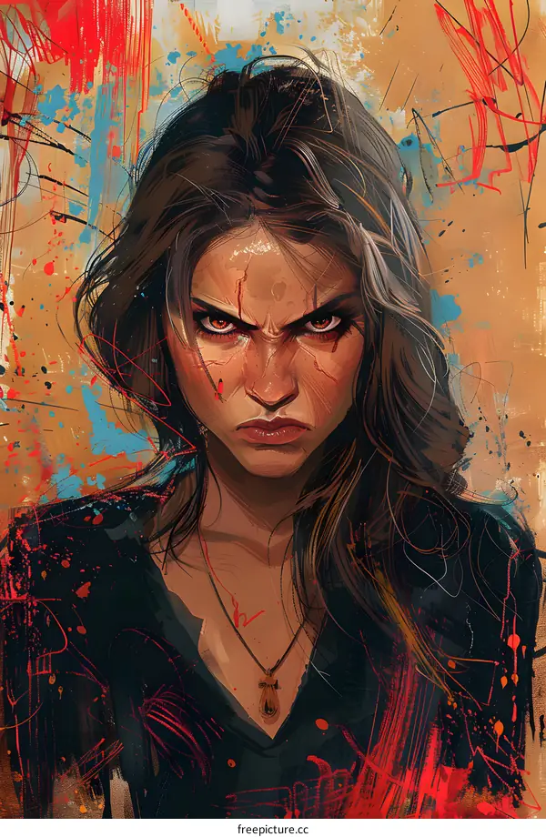 portrait of a warrior woman