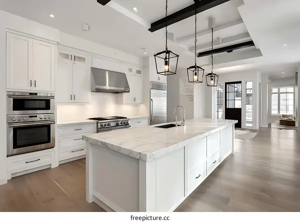 Modern White Kitchen Interior Design