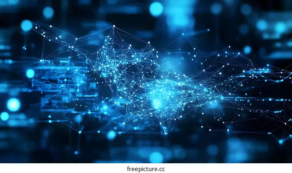 Abstract Network Structure Illustration