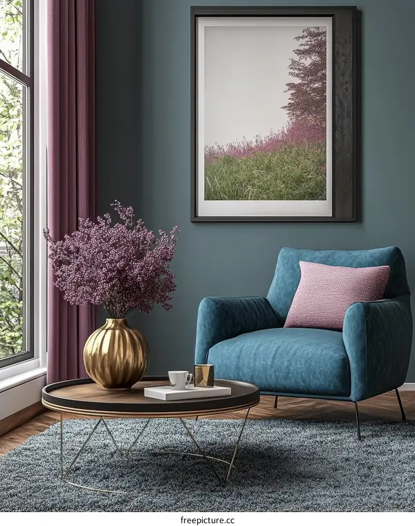 Modern Living Room with Cozy Decor