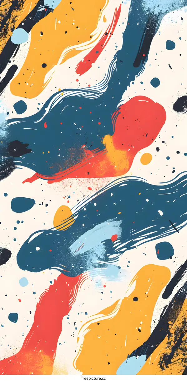 Abstract Colorful Background With Watercolor Effect