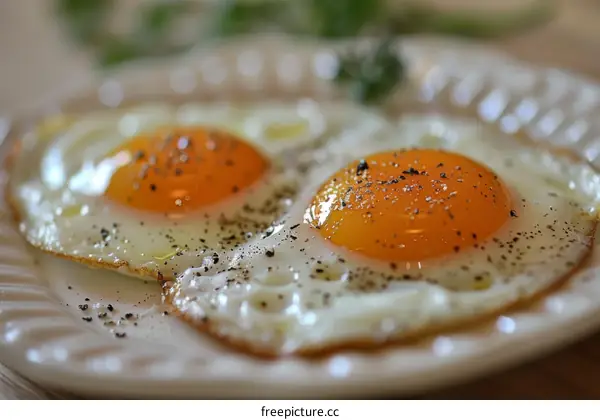 Two Eggs on a Plate