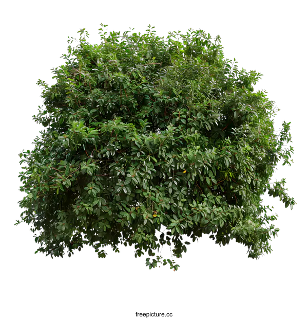 [Transparent Background PNG]Green Tree Bush Isolated On White Background