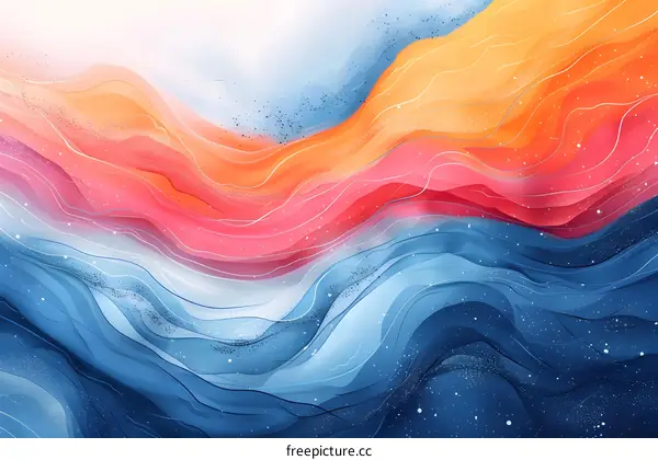 Colorful abstract painting