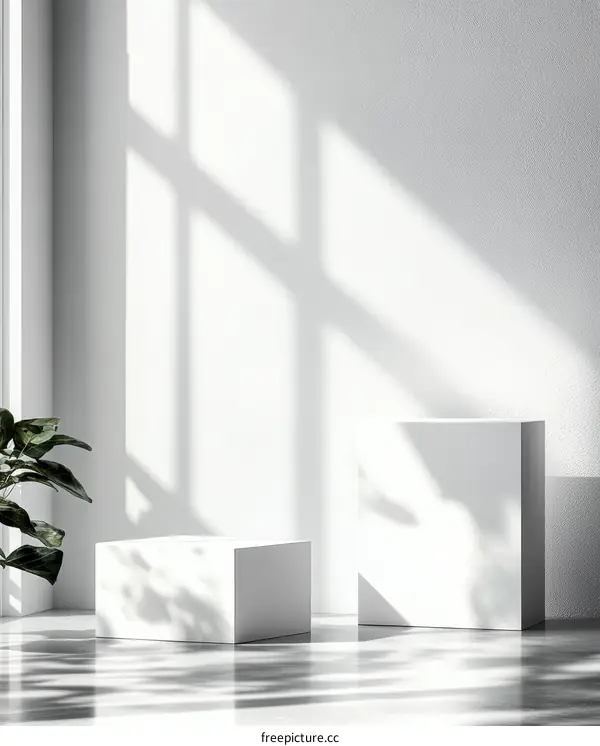 White Modern Minimalist Product Display