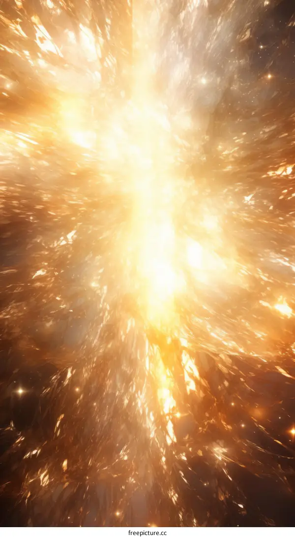 An illustration of a supernova remnant.