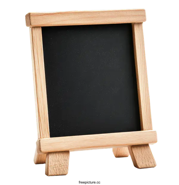 [Transparent Background PNG]Small Wooden Chalkboard Sign Display
