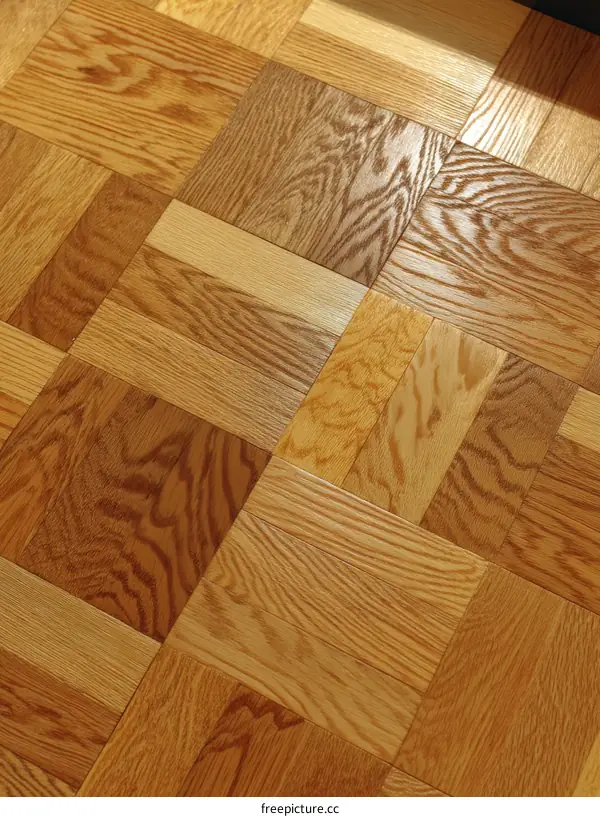 Beautiful Wood Mosaic Flooring Design