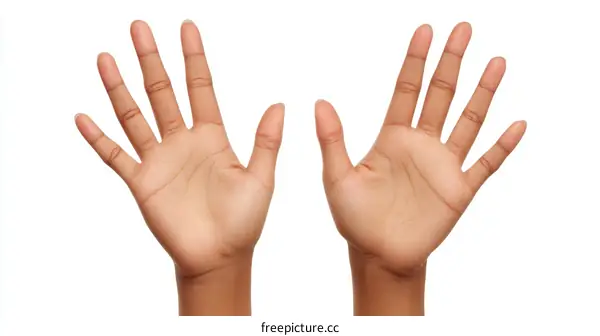 Pair of Raised Hands with Open Palms