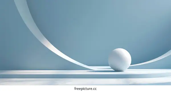 Abstract Minimalist Geometric Shapes 3D Background