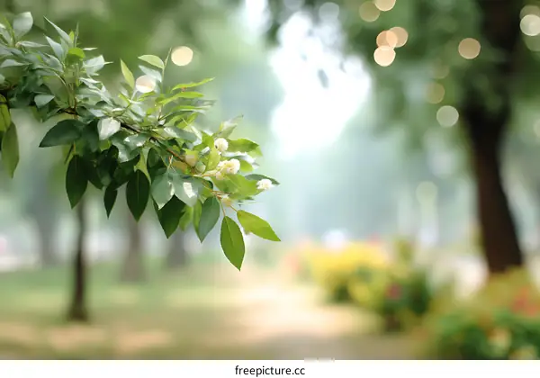 Natures Gentle Embrace in a Park Setting