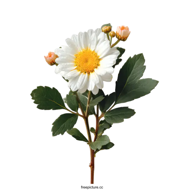 [Transparent Background PNG]Elegant White Flower Arrangement on a Light Background