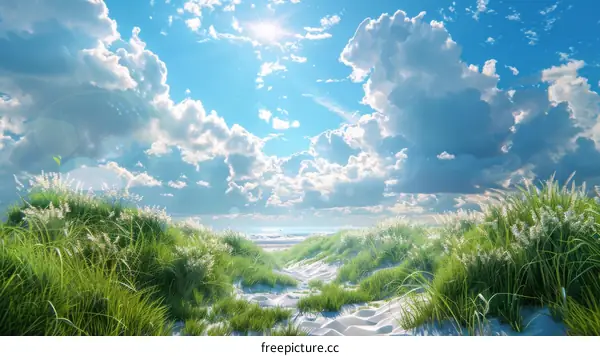 A Beautiful Summer Day on the Beach