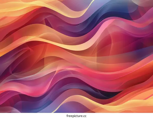 Abstract Colorful Flowing Lines Background