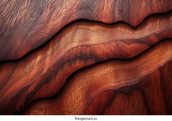 Three-dimensional wood grain texture background
