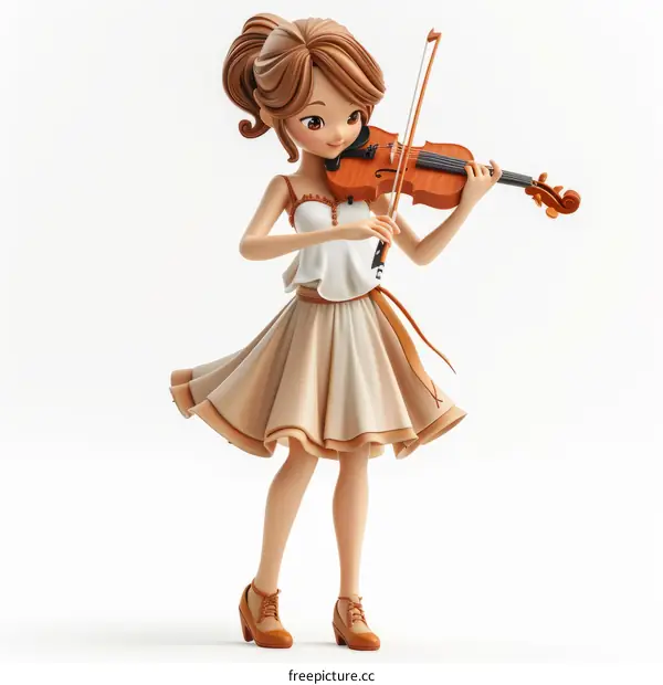 Girl playing violin