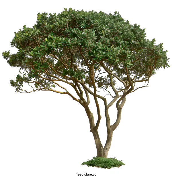 [Transparent Background PNG]Green Tree Isolated on White Background