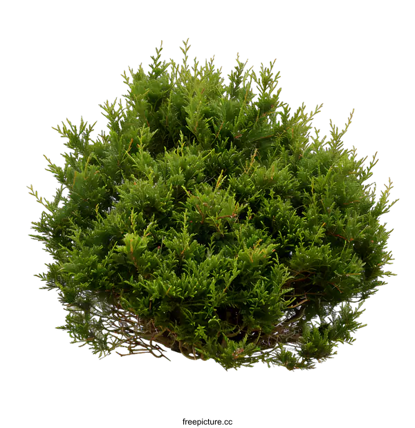 [Transparent Background PNG]Green Bush With White Background